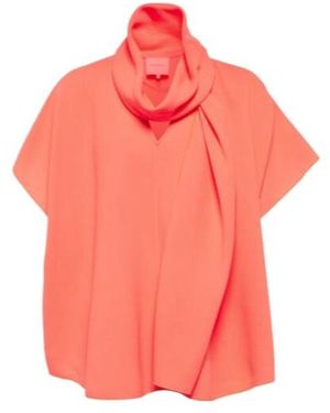 ROKSANDA Willa Wool Crêpe Blouse - Orange