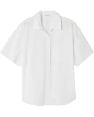 American Vintage Havanarow Buttoned-Up Pocket-Detail Cotton Shirt - White