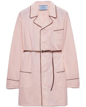 Prada Cotton Shirt Dress - Pink