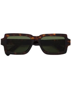 Retrosuperfuture Logo Sunglasses - Black