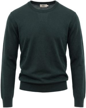 Altea Fine-Knit Crew-Neck Jumper - Green