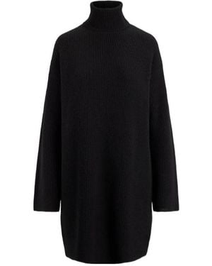 Ralph Lauren Turtleneck Cocoon Mini Dress - Black