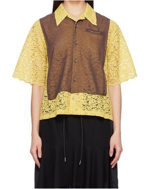 Undercover Collared Short-Sleeved Shirt - Black