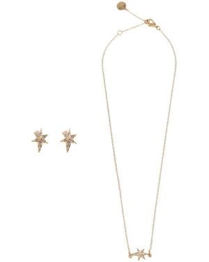 AllSaints Crystal Star Pendant Necklace - White