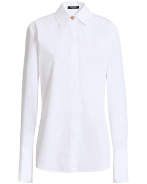 Balmain Cotton Poplin Shirt - White