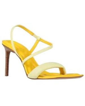 Jacquemus Minimalist Thin High Heel Sandals - Yellow
