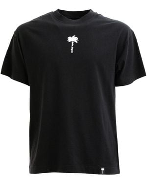 Palm Angels Short-Sleeved T-Shirt - Black