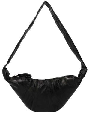 Lemaire Small Croissant Zipped Shoulder Bag - Black