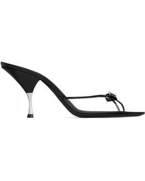 Saint Laurent Jerry Logo Embellished Mules - Multicolour