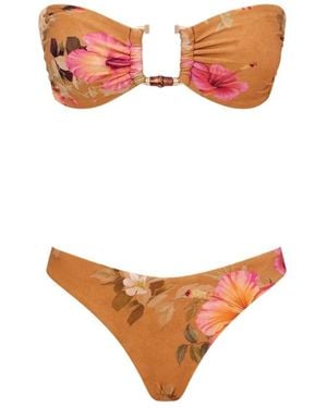 Zimmermann Mahon Bamboo Trim Bikini - Multicolour