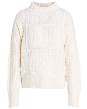 Max Mara Simple Knitted Sweater - White