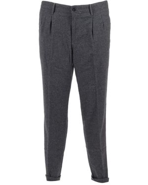 Incotex Pleated Detail Tailored Trousers - Grey
