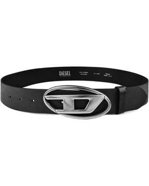 DIESEL Logo Belt - White