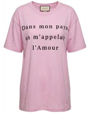 Gucci Printed Short Sleeves - Pink
