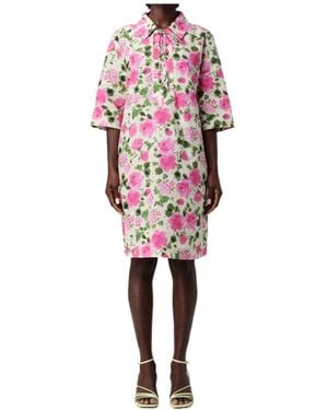Liu Jo Short Poplin Dress - Red