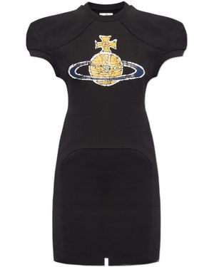 Vivienne Westwood Time Machine Football Mini Dress - Black