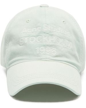 Acne Studios Washable Logo Baseball Cap - White