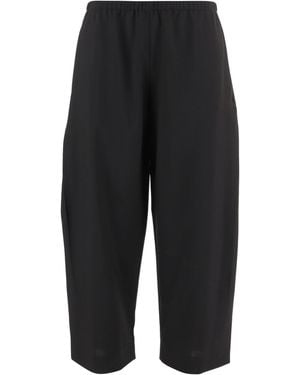 KHAITE Elastic-Waist Casual Pants - Black