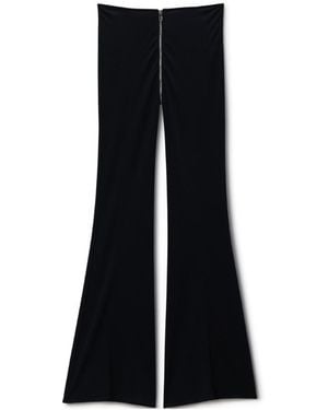 Alexander Wang Mid-Rise Flared Trousers - Black