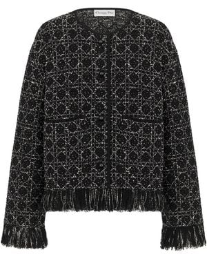 Dior Macrocannage Regular-Fit Jacket - Black