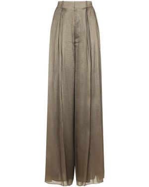 Ralph Lauren Greer Pleated Wide-Leg Pants - Natural
