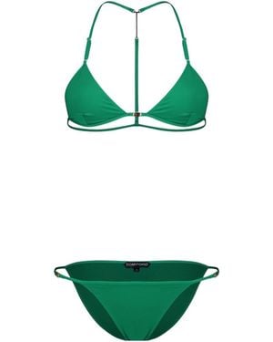 Tom Ford Triangle Bikini Set - Green