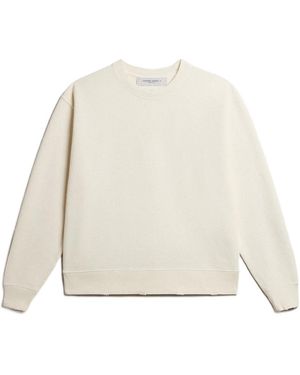 Golden Goose Boxy Crewneck Sweatshirt - White