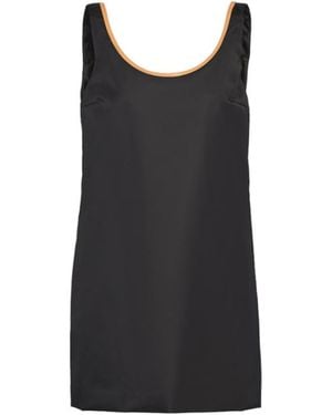 Prada Round-Neck Sleeveless Dress - Black