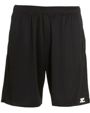 Courreges Courrges Drawstring Sporty Shorts - Black