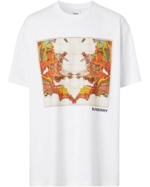 Burberry Vervey Short-Sleeve T-Shirt - White
