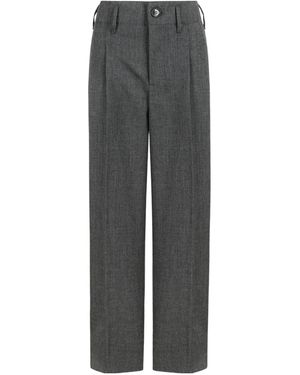 Ami Paris Casual Trousers With Belt Loops - Grey