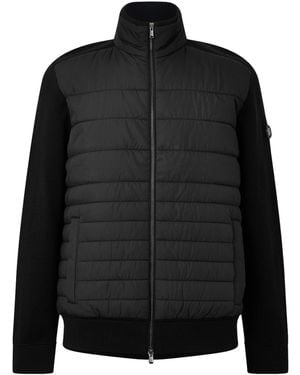 BOSS Stand Collar Zip Jacket - Black