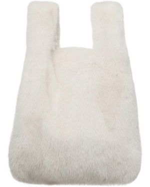 Simonetta Ravizza Logo Logo Handbag - White
