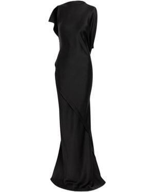 Victoria Beckham Satin Dress - Black