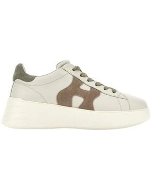 Hogan Rebel Low-Top Trainers - Natural