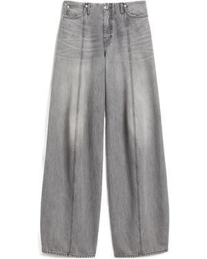 Sportmax Seam-Detail Flared Jeans - Grey