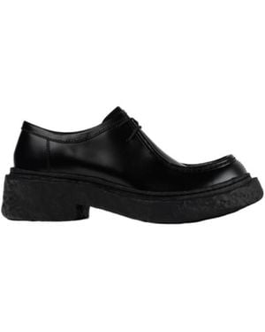 Camper Round Head Loafer Shoes - Black