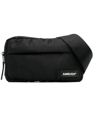 Ambush Logo Patch Zipped Belt Bag - Black