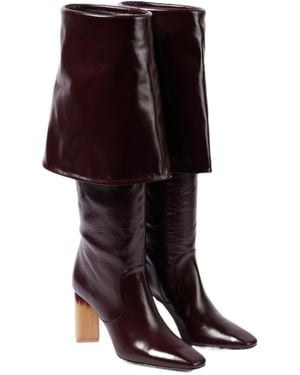 Chloé Square-Toe Boots - Multicolor