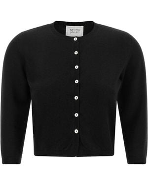 Be You Crew-Neck Cardigan - Black