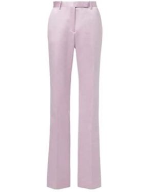 Tom Ford Cotton And Silk Duchesse Straight Trousers - Pink