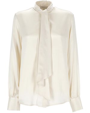 Antonelli Tie-Neck Blouse - White