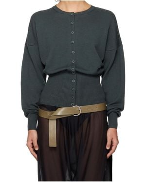 Paloma Wool Button Rosana Knitwear - Gray