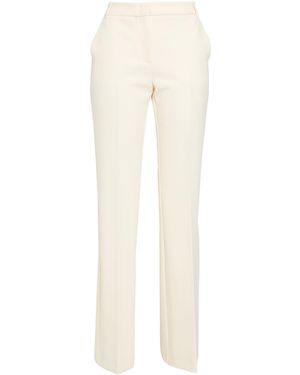 MAX&Co. Plain Color Flared Trouser - White