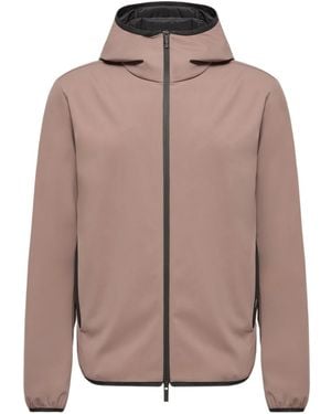 Moncler Ciampolin Hooded Down Jacket - Brown