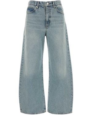 FRAME The Bow Wide-Leg Jeans - Blue