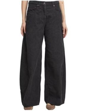 Brunello Cucinelli Casual Trousers With Belt Loops - Black