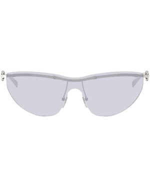 Gucci Eyewear Shield Frame Sunglasses - White
