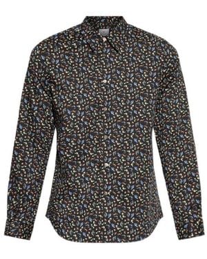 Paul Smith Ps Micro Print Shirt - Black