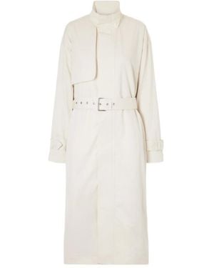 FRAME The Field Belted Trench Coat - White